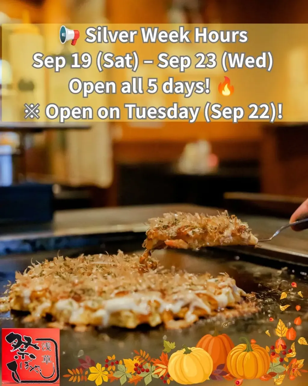 📢 Silver Week Hours 🍁